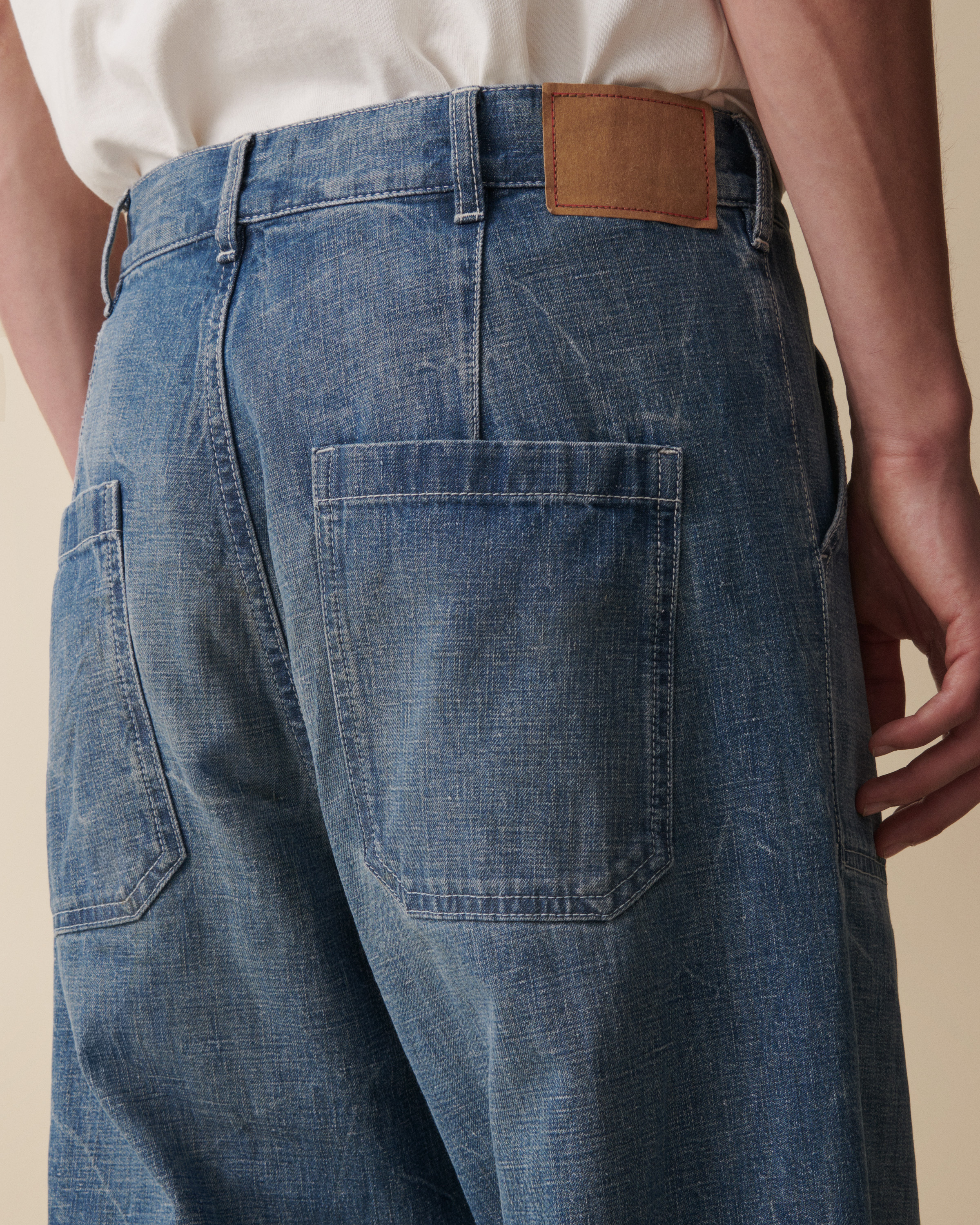 Jeanerica Gm010 Genua Worker Chino In Blue