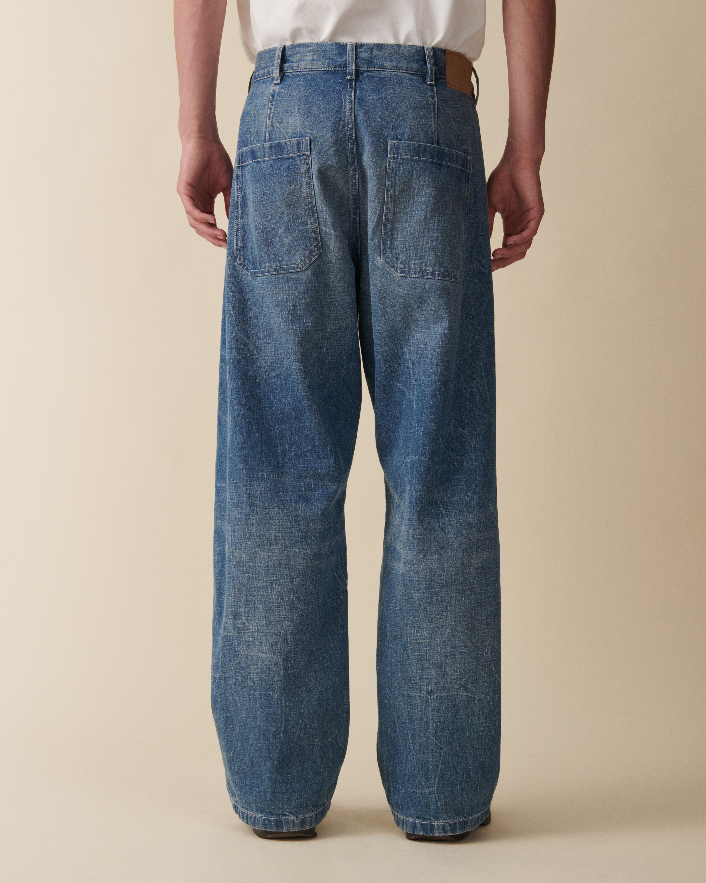 Jeanerica Gm010 Genua Worker Chino In Blue