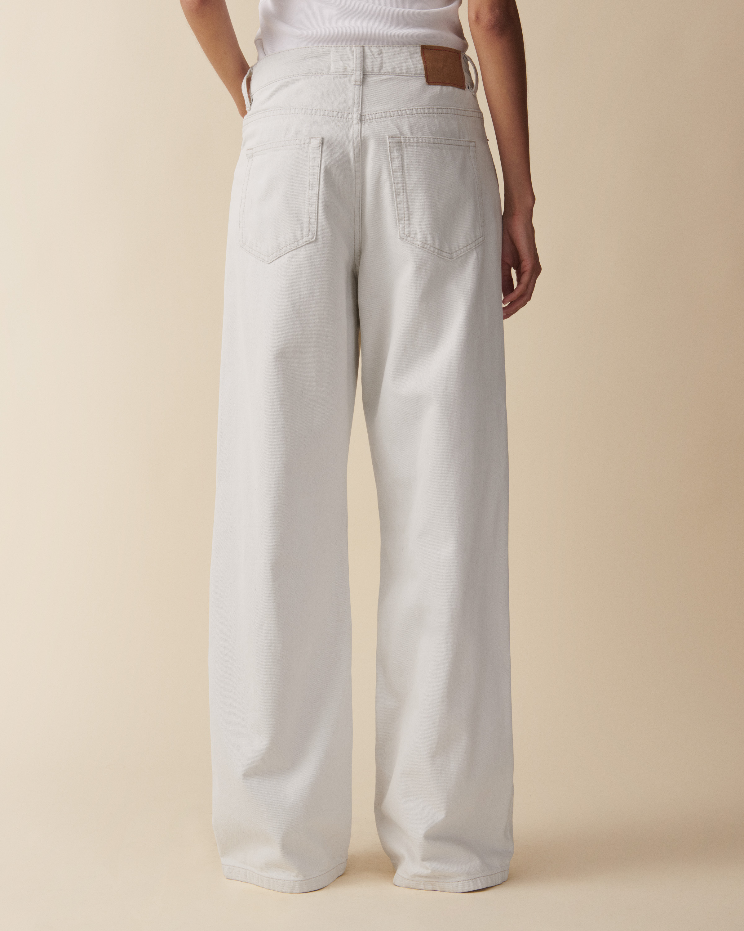 Jeanerica Belem Rigid Mid-rise Wide-leg Jeans In Grey