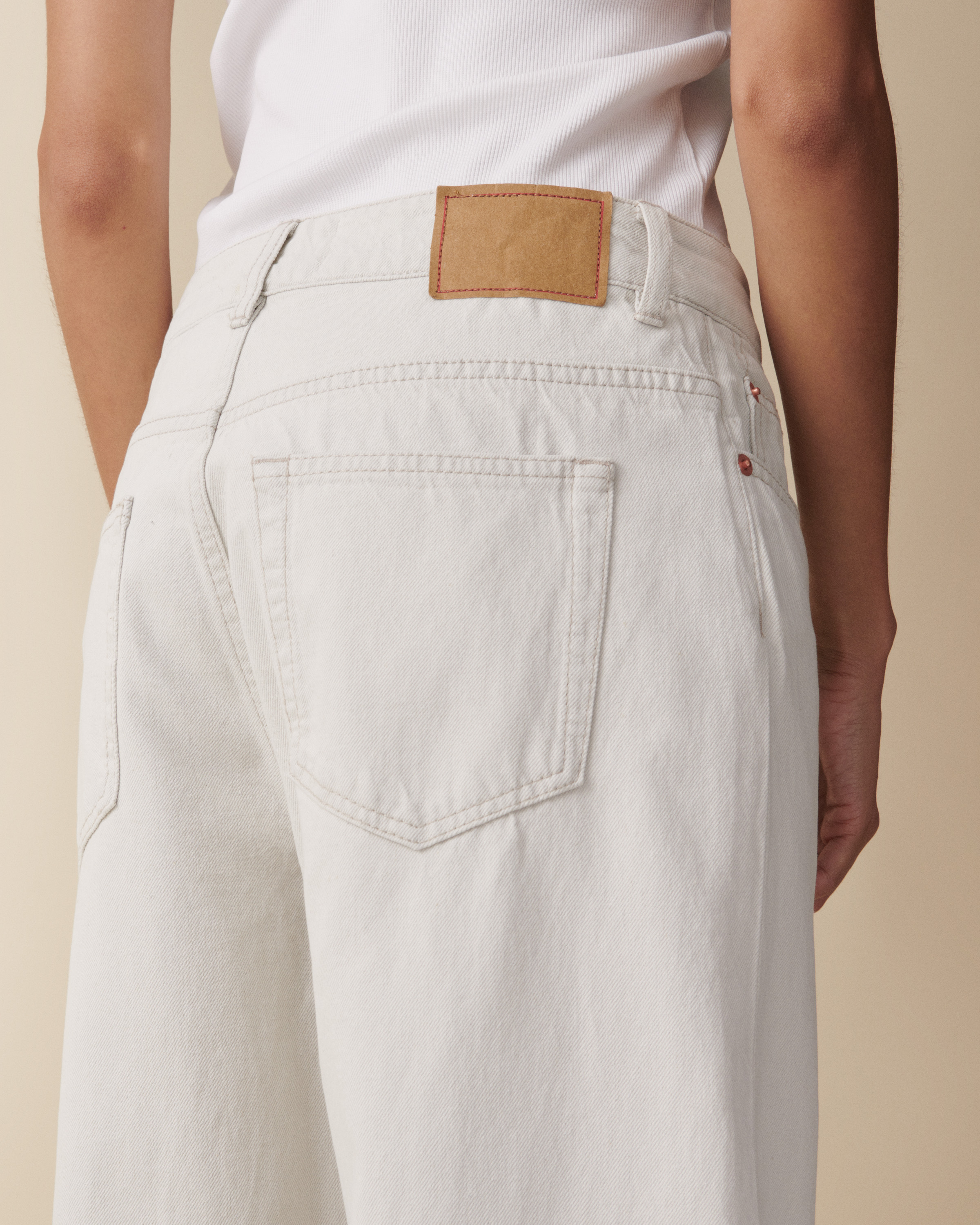 Jeanerica Belem Rigid Mid-rise Wide-leg Jeans In Grey