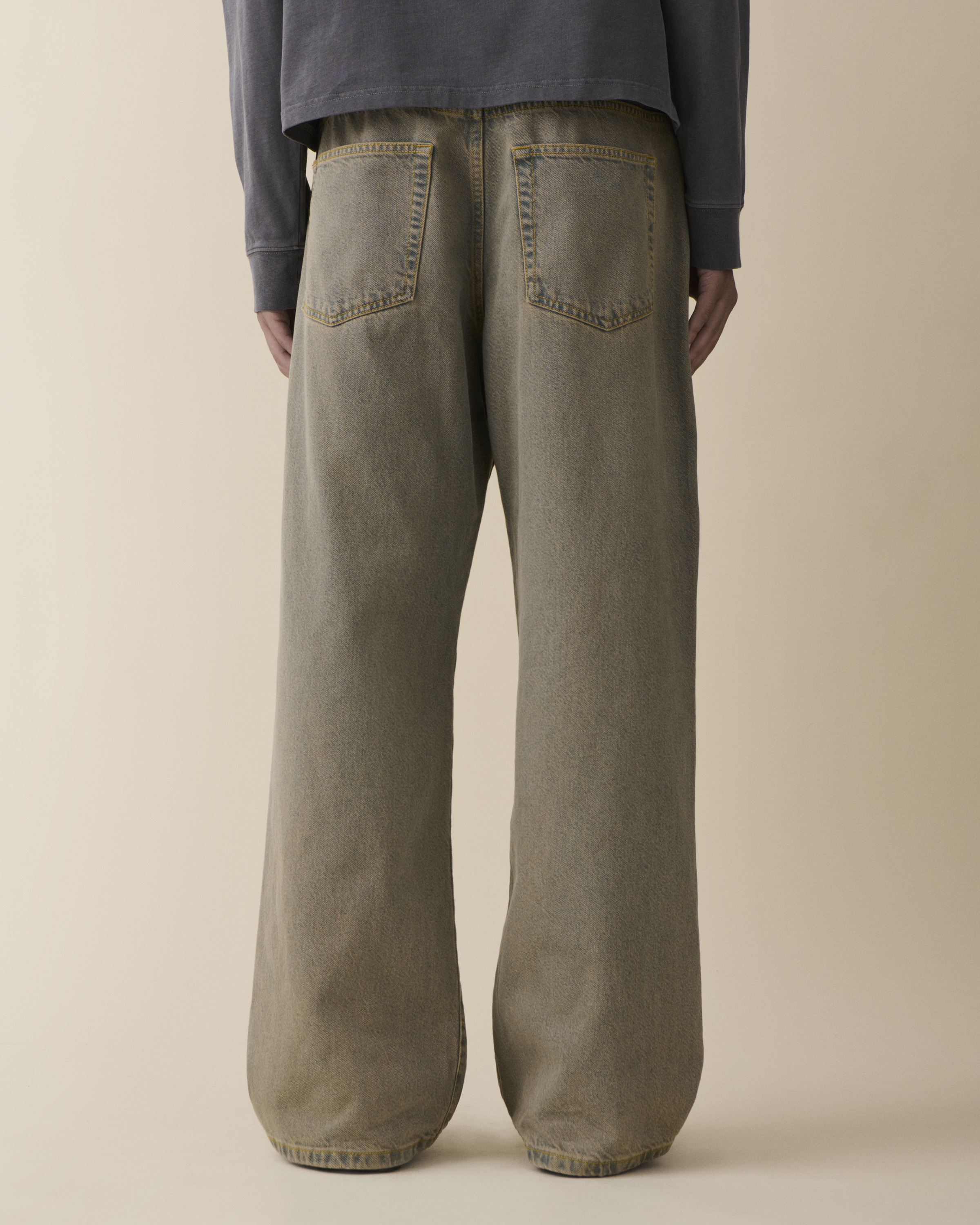 Jeanerica Logo-patch Jeans In Blue