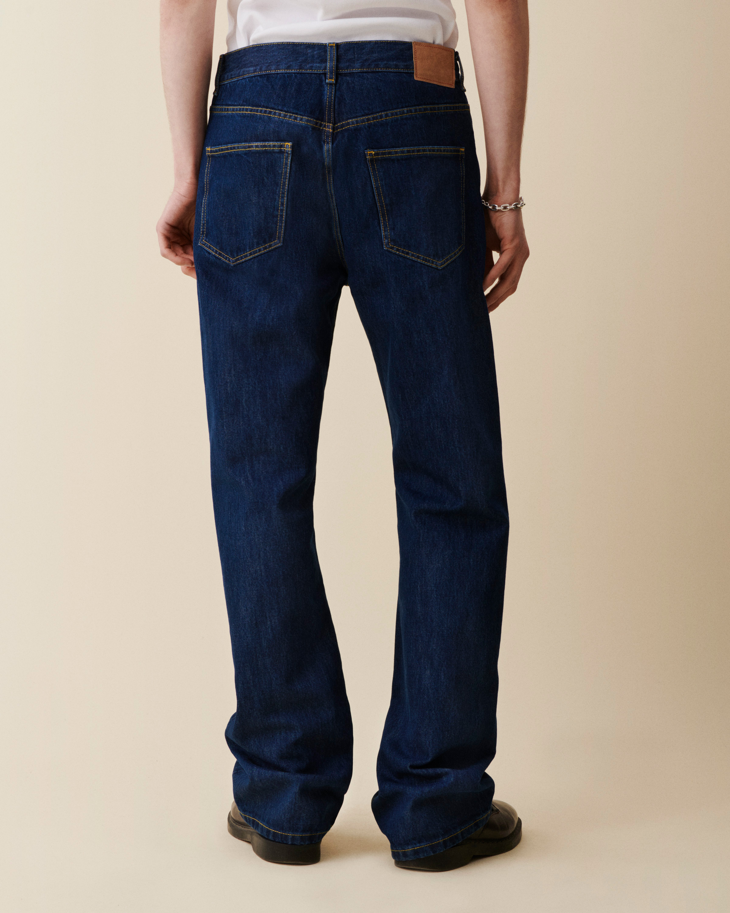 Jeanerica Casual Straight Leg Jeans In Vintage 95 In Blue